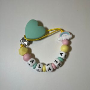 Chupetero Arcoíris Personalizado