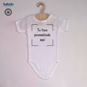 Body Babidu personalizado con frase