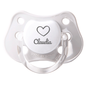 Chupete personalizado gris