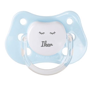 Chupete personalizado celeste