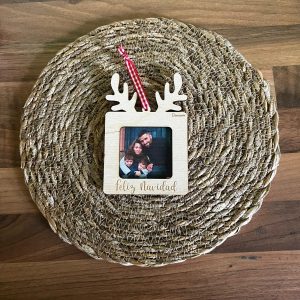 Bola de Navidad personalizada Reno Portafoto