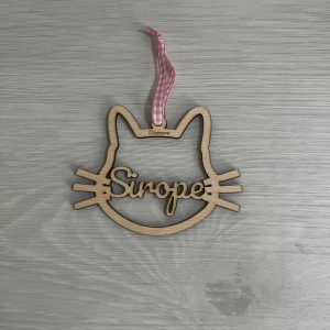 Bola de Navidad personalizada Silueta gato