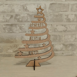 Árbol de navidad familiar personalizado