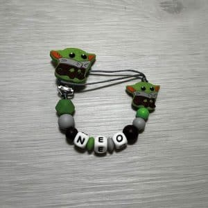 Chupetero personalizado Baby Yoda