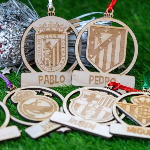 Bolas de Navidad personalizadas equipo de fútbol