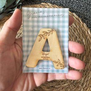 Recuerdo imán inicial personalizada