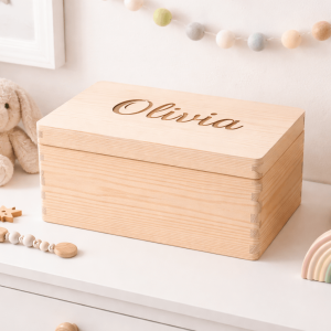 Caja nacimiento personalizada madera